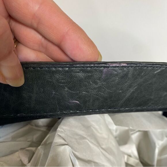 Banana Republic Deep Green Soft Leather Medicine Doctor’s Bag Magnetic Closure - Picture 11 of 15